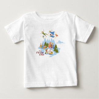 Peter Pan Flying over Neverland Baby T-Shirt