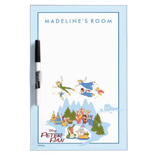 Peter Pan Flying over Neverland Dry_Erase Board