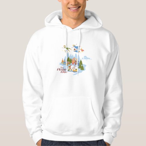 Peter Pan Flying over Neverland Hoodie