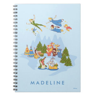 Peter Pan Flying over Neverland Notebook
