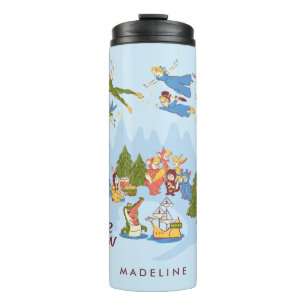 Peter Pan Flying over Neverland Thermal Tumbler