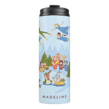 Peter Pan Flying Over Neverland Thermal Tumbler by peterpan at Zazzle