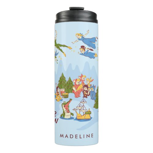 Peter Pan Flying over Neverland Thermal Tumbler