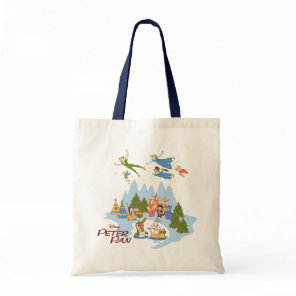 Peter Pan Flying over Neverland Tote Bag