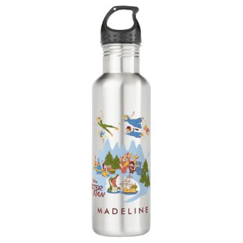 Peter Pan Flying Over Neverland Water Bottle by peterpan at Zazzle
