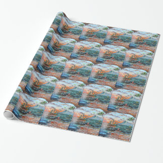 Peter Pan Hook's cove Tinker Bell painting Wrapping Paper
