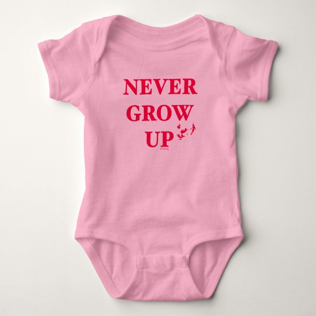 Peter Pan | Never Grow Up Baby Bodysuit (Front)