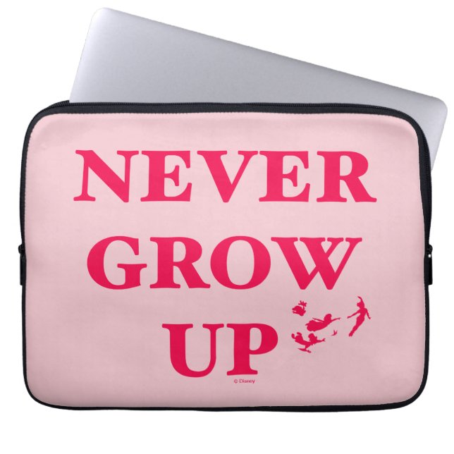 Peter Pan | Never Grow Up Laptop Sleeve (Front)