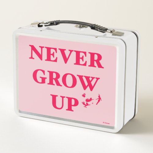 Peter Pan  Never Grow Up Metal Lunch Box