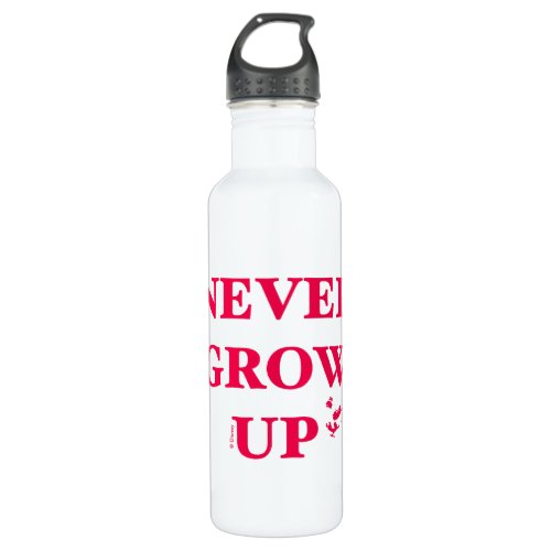 Peter Pan  Never Grow Up Stainless Steel Water Bottle