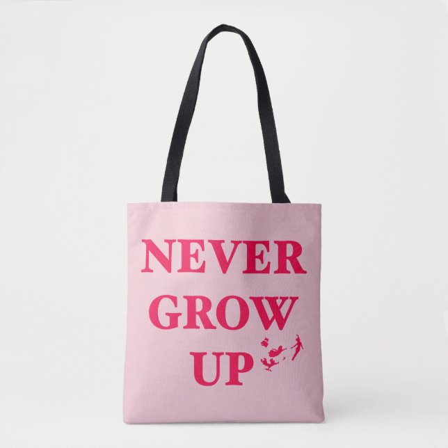 Peter Pan | Never Grow Up Tote Bag (Front)