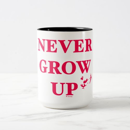Peter Pan  Never Grow Up Two_Tone Coffee Mug