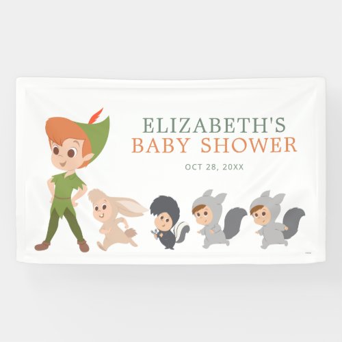 Peter Pan Neverland  Baby Shower Banner