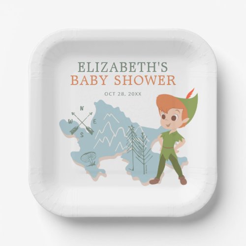 Peter Pan Neverland  Baby Shower Paper Plates