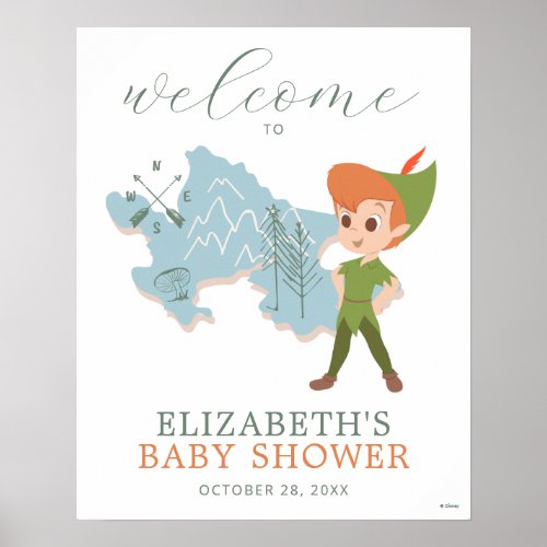 Peter Pan _ Neverland  Baby Shower Welcome Sign