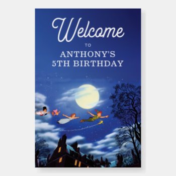 Peter Pan - Neverland | Baby Shower Welcome Sign by peterpan at Zazzle
