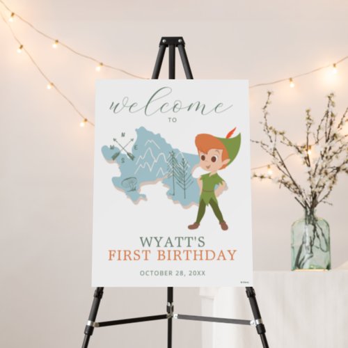 Peter Pan _ Neverland  Birthday Welcome Sign