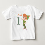 Peter Pan Neverland | First Birthday Baby T-shirt at Zazzle