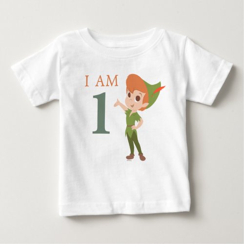 Peter Pan Neverland  First Birthday Baby T_Shirt