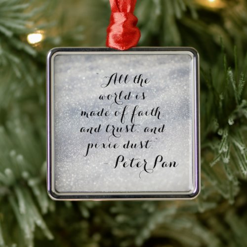 Peter Pan Quote   Ornament