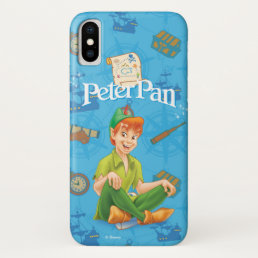 Peter Pan Sitting Down iPhone X Case