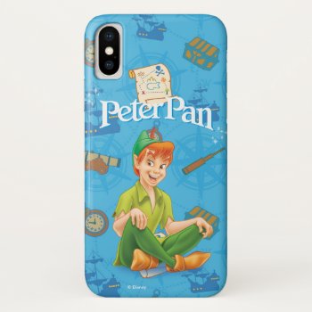 Peter Pan Sitting Down Iphone X Case by peterpan at Zazzle