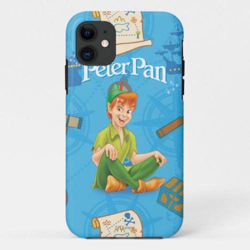 Peter Pan Sitting Down iPhone 11 Case