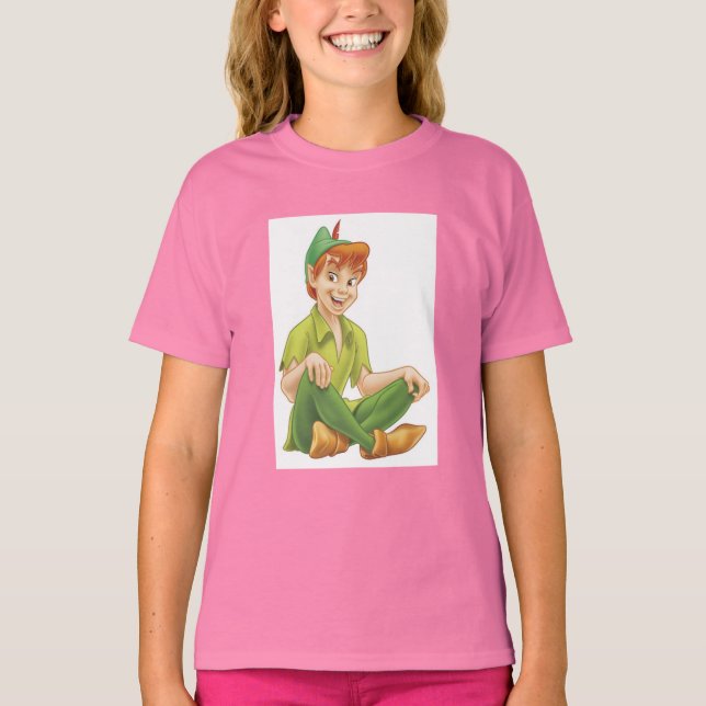 Peter Pan Sitting Down Disney T-Shirt (Front)