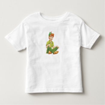 Peter Pan Sitting Down Disney Toddler T-shirt by peterpan at Zazzle