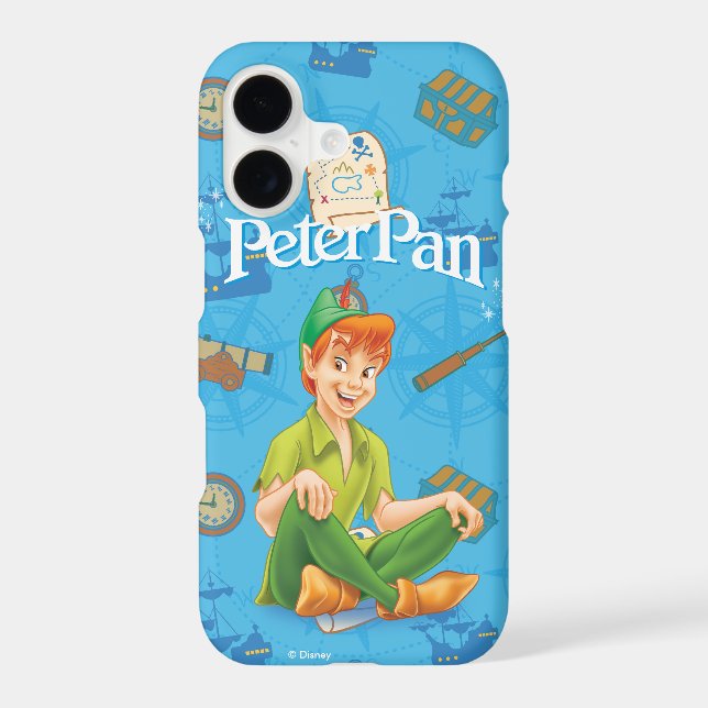 Peter Pan Sitting Down Iphone Case (Back)