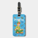 Peter Pan Sitting Down Luggage Tag at Zazzle