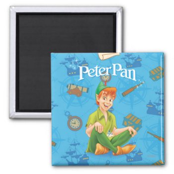 Peter Pan Sitting Down Magnet by peterpan at Zazzle