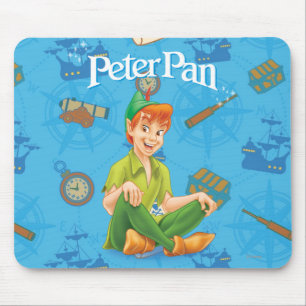Peter Pan Sitting Down Mouse Pad