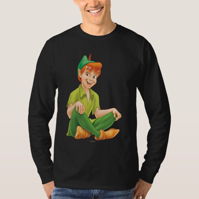 Peter Pan Sitting Down T-Shirt (Front)