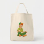 Peter Pan Sitting Down Tote Bag at Zazzle