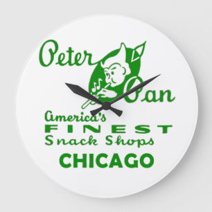 Peter Pan Snack Shop, Chicago Large Clock
