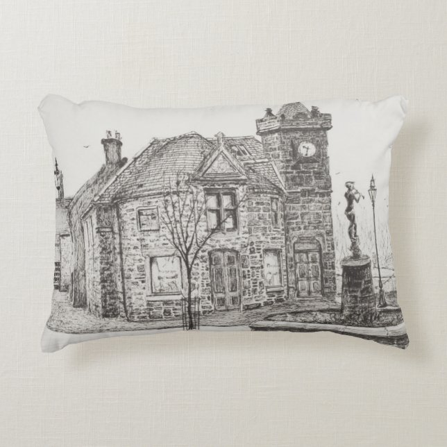 Peter Pan Statue Kirriemuir Scotland 2007 Accent Pillow (Front)