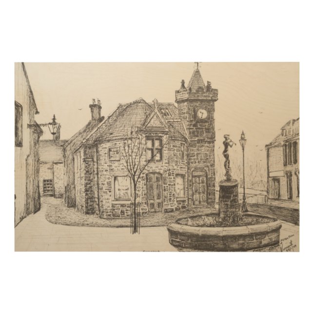 Peter Pan Statue Kirriemuir Scotland 2007 Wood Wall Art (Front)