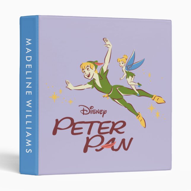 Peter Pan & Tinkerbell 3 Ring Binder (Front/Spine)
