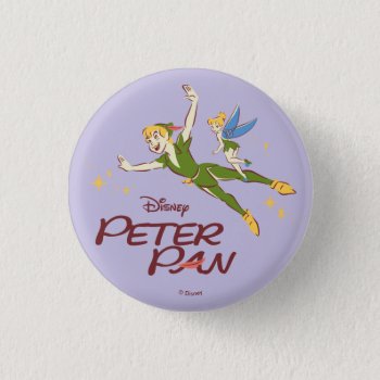 Peter Pan & Tinkerbell Button by peterpan at Zazzle