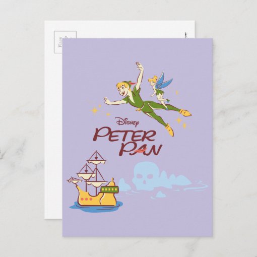 Peter Pan & Tinkerbell Postcard | Zazzle