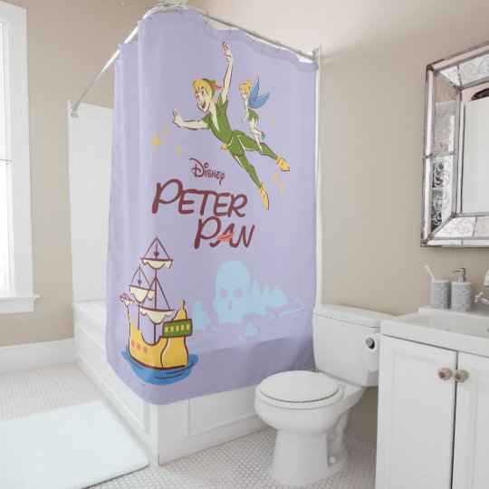 Peter Pan Tinkerbell Shower Curtain Zazzle Com