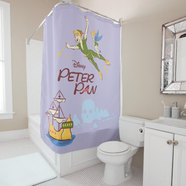Peter Pan & Tinkerbell Shower Curtain (In Situ)