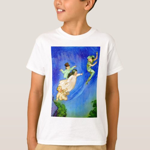 PETER PAN WENDY JOHN AND MICHAEL FLY AWAY T_Shirt