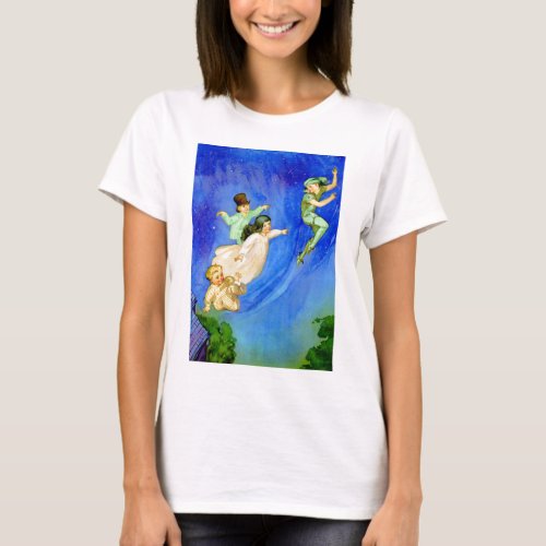 PETER PAN WENDY JOHN AND MICHAEL FLY AWAY T_Shirt