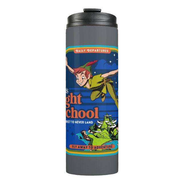 Peter Pan's Flight School Thermal Tumbler (Front)