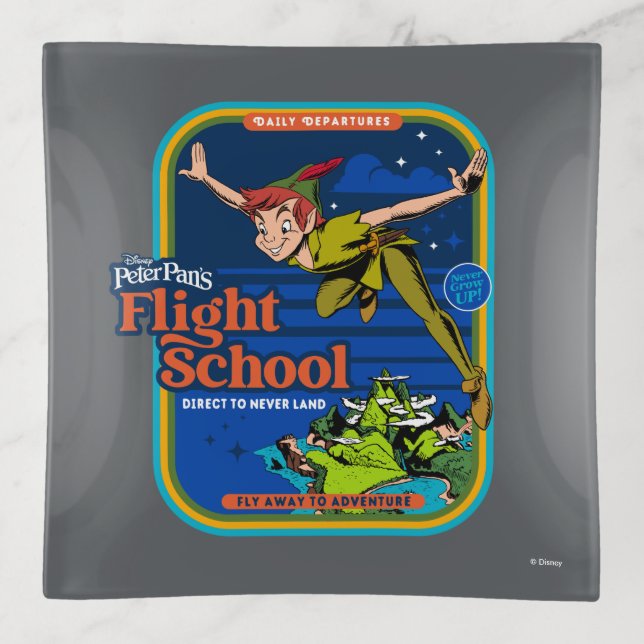 Peter Pan's Flight School Trinket Tray (Front)