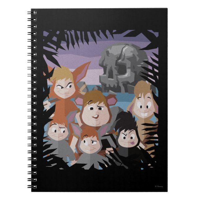 Peter Pan's Lost Boys At Skull Rock Notebook (Front)