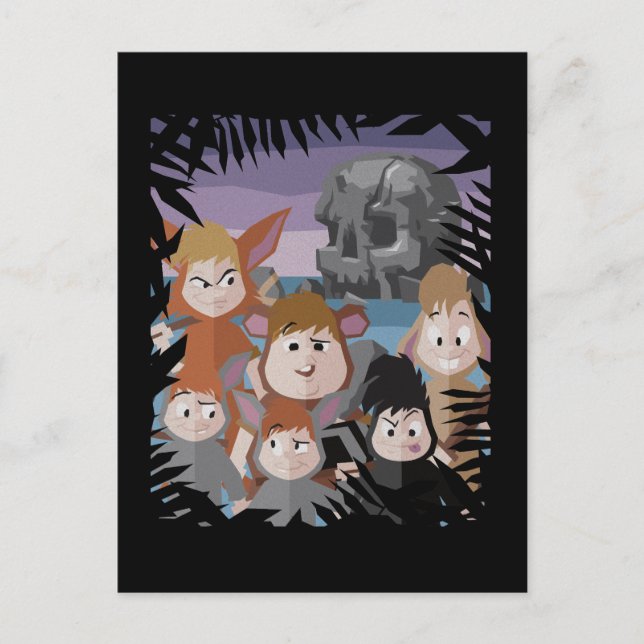 Peter Pan's Lost Boys At Skull Rock Postcard (Front)