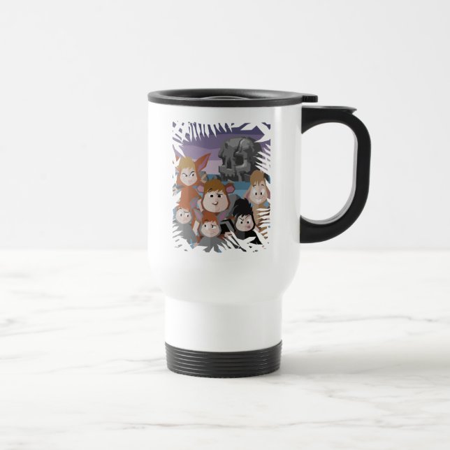Peter Pan's Lost Boys At Skull Rock Travel Mug (Right)